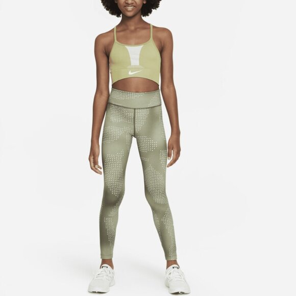 Nike Dri-FIT Indy Big Kids Girls Sports Bra - Picture 1 of 8